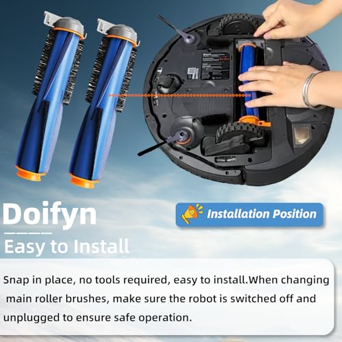 Image of Replacement Parts Main Brush Compatible with Shark AI AV2511AE AV2501S AV2501AE RV2502AE RV2410WD RV2520AOUS AV2510AOUS RV2610WA RV2610WD RV2620WD Robot Vacuum Cleaner