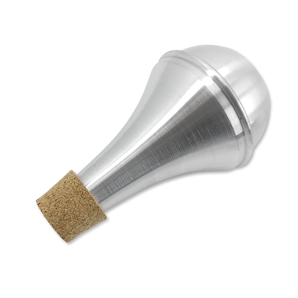 YoungMonic Trumpet Straight Mute Silencer Lightweight Aluminum Practice Trumpet Mute for Beginners and Students