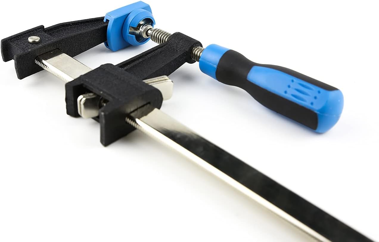 FASTORS Bar Clamps for Woodworking 36 Inch,2-Pack Wood Clamps Adjustable and Release Quickly,Throat Depth 2.5 Inch, Serrated Steel Rail,Bar Clamps Force 600 Lbs - - 