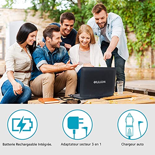 WONNIE - Lettore DVD portatile da 15,5 pollici