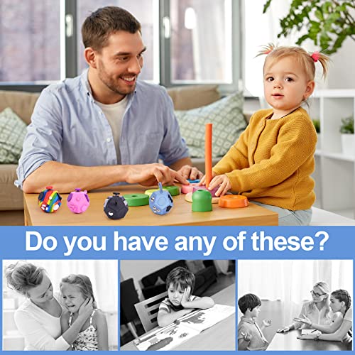 Uooefun Small Fidget Cube,12 Side Fidget Cube,Mini Fidget Toys Relief Stress And Anxiety Depression Anti For Kids Adults With Add, Adhd, Ocd, Autism (Grey) #TOP7