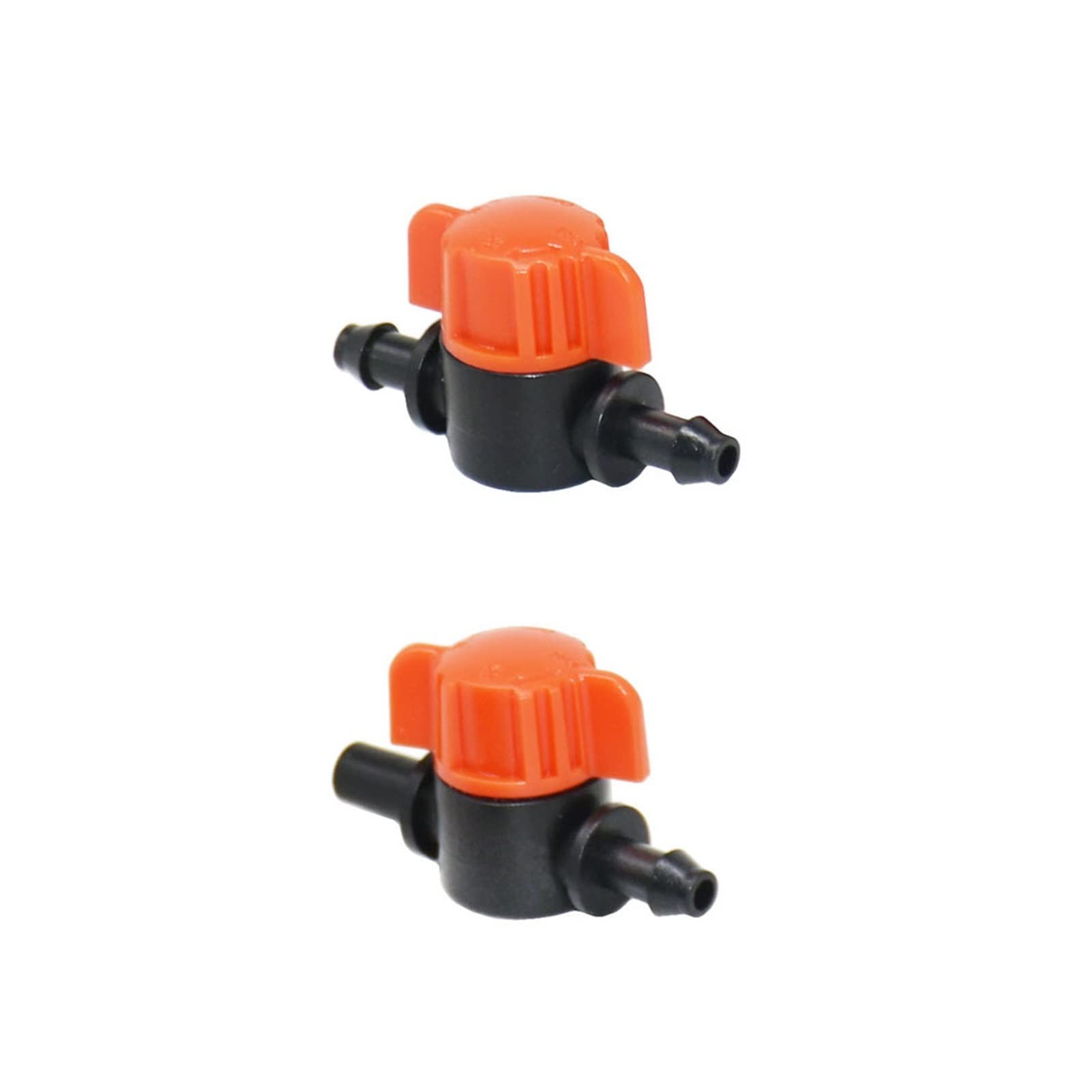 Conector de Manguera 100 Conectores de válvula de Acoplamiento de Cierre de plástico en Miniatura, adecuados for mangueras de 4/7 mm, adaptadores de Manguera de riego de jardín y grúas.