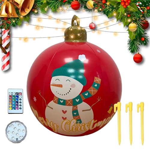 Décorations de Noël gonflables résistantes avec 16 couleurs