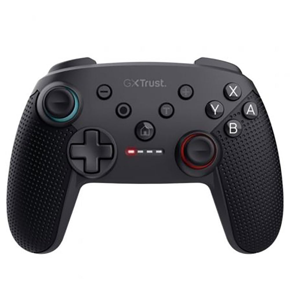 Trust GXT 1246 Muta Controller Nintendo Switch Wireless con Bluetooth, Vibrazione Dual Shock, Sensore di Movimento, Pulsante Turbo, 15h di Gioco, Gamepad per Nintendo Switch, Lite, OLED, Nero