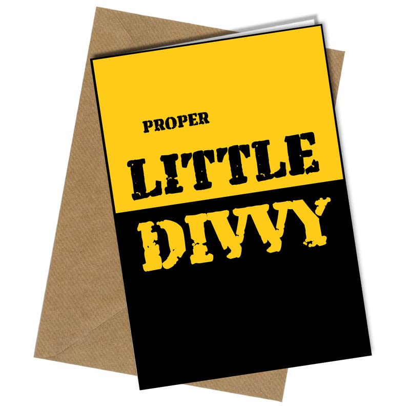 Gift Insanity Proper Little Divvy - Liverpool Humor EXTRA LARGE A4 SIZED