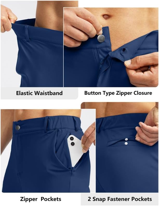 Soothfeel Men's Golf Joggers Pants with 5 Pockets Slim Fit Stretch Sweatpants Running Travel Dress Work Pants for Men - Image 5