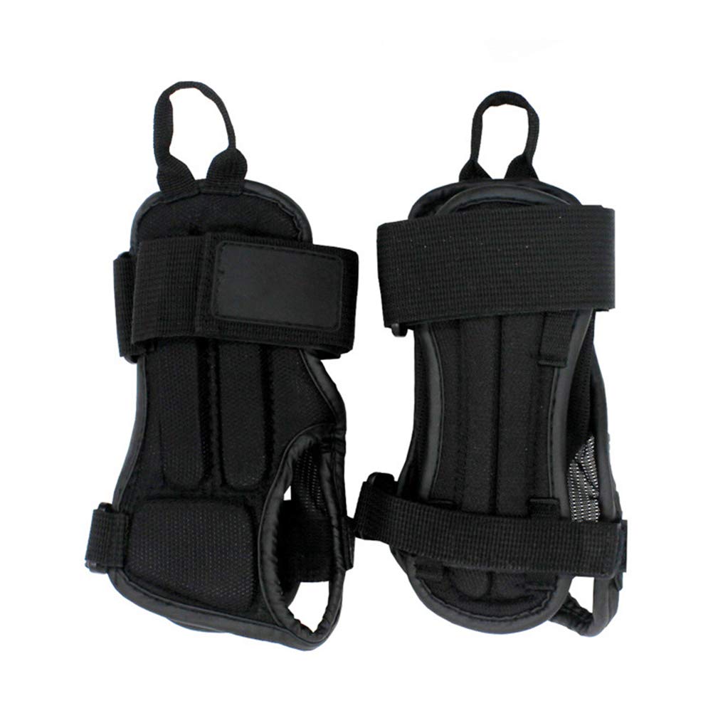 Protezioni per Polsi, Regolabili e Comodi, Supporto Polso, Equipaggiamento Sportivo Regolabile, for Multisport, Snowboard, Pattinaggio, Skateboard, Motocross, Ciclismo, Nero