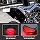 LED Motorrad Rücklicht, Hochwertiges Motorrad Rücklicht Bremsrücklicht, 12V Wasserdichtes Für ATV Roller Dirt Bike Universal Zubehör Hinten Stopplicht Mit 9 LEDs Und 3 Draht Anschluss