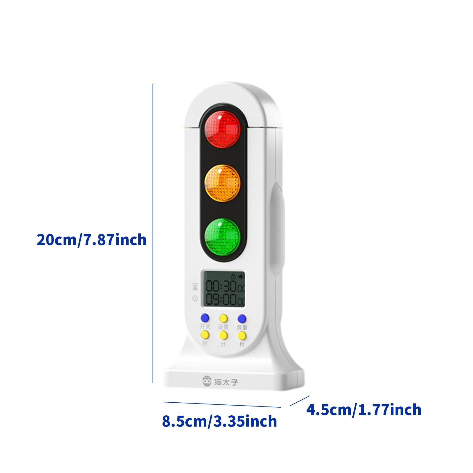 rockible Timer per Bambini Sveglia per Cottura Visivo Portatile con Indicatori Colorati Adatto per Apprendimento E Attività a