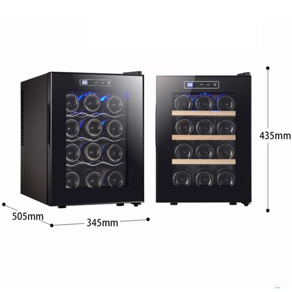 Jksvtf Wine Cooler Refrigerator - White Red Wine Fridge Chiller Countertop Wine Cooler - Freestanding Compact Mini Wine Fridge 12 Bottle W/Digital Control on Fridge.com - View 6