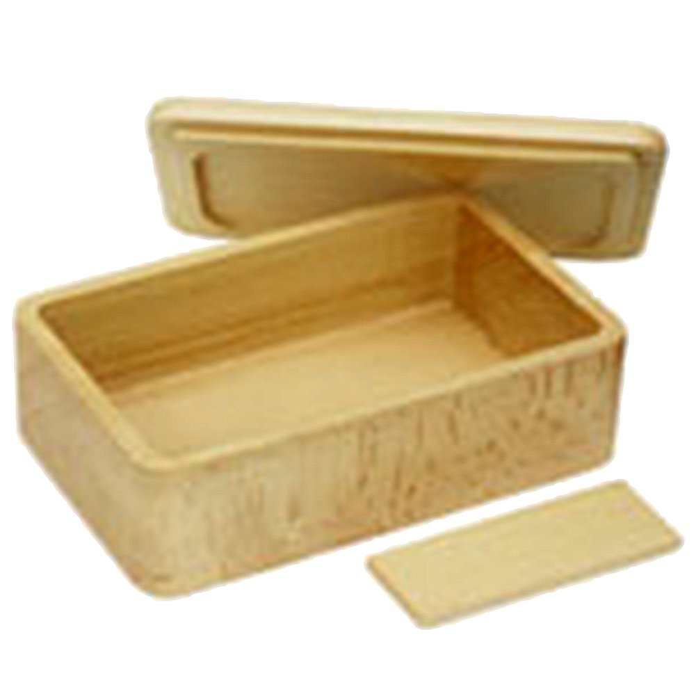 Nagao Bento Box, Square, Beech Wood, Hollow Wood