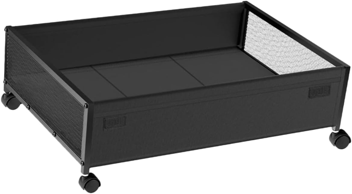 Bed Storage Box Book Organizer Multifunctional Storage Easy to Move Lids Space Saving