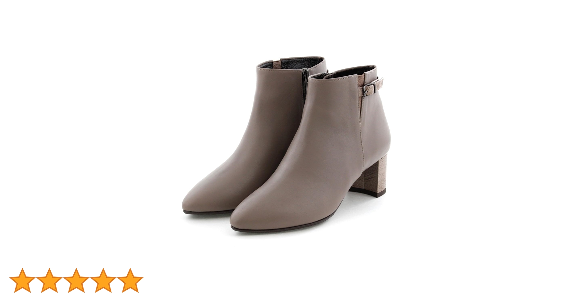 未使用✨HIMIKO ヒミコ ヒールベルトデザインブーツ　ポインテッドトゥ　24 Amazon | 卑弥呼(ヒミコ) 5cmヒールベルトデザインブーツ/633404