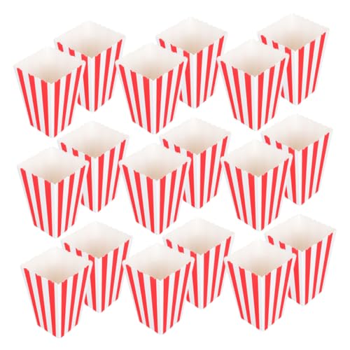 Alipis 50pcs Popcorn Treat Boxes Reusable Movie Popcorn Buckets for Party Supplies