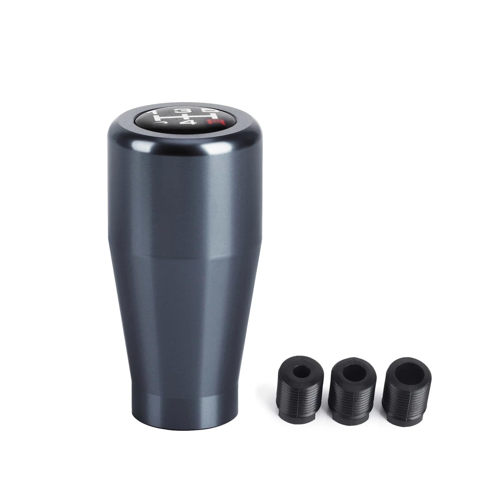 Neixlyi Gear Stick knobs 5 for Speed Gear Shift Knob Aluminium Universal Racing Lever M8 M10 M12(Gray)