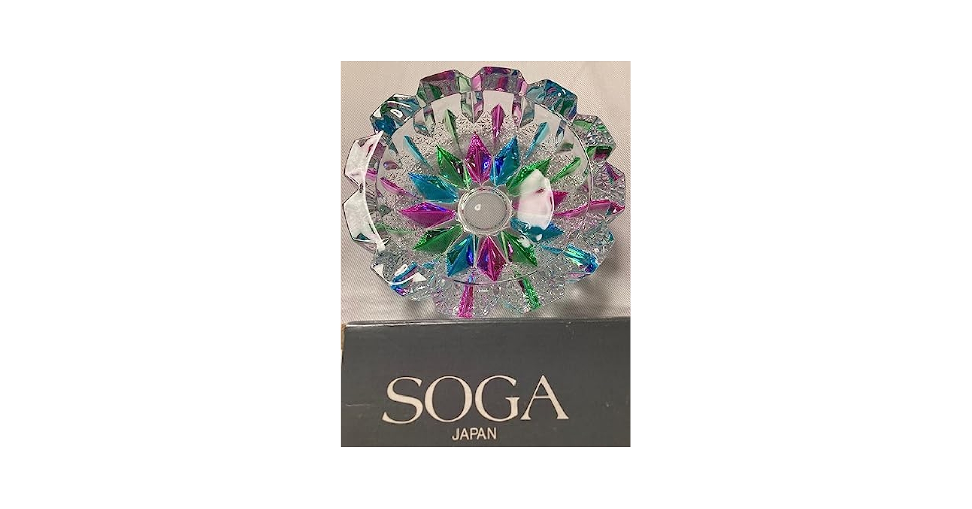 Amazon.co.jp: 昭和レトロ SOGA JAPAN 曽我ガラス ガラス灰皿