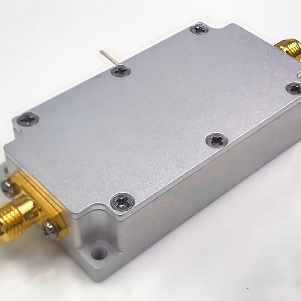 Modulo amplificatore GPS LNA 0,5-3,5 GHz per GLONASS Beidou con guadagno di 50 dB e 0,8 dB numero di rumore SMA femmina alloggiamento in alluminio per ricevitore satellitare RF Frontend