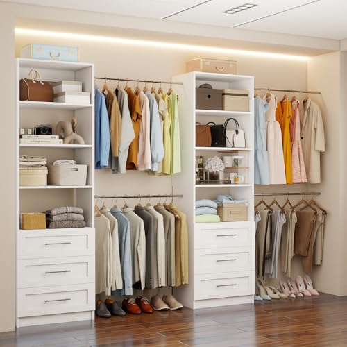 fastgo Closet System with 6 Drawers