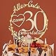 Artebeads Cake Topper 30 Geburtstag Holz,30 Tortendeko Geburtstag Kuchen Deko für Mädchen Junge Frauen Mann