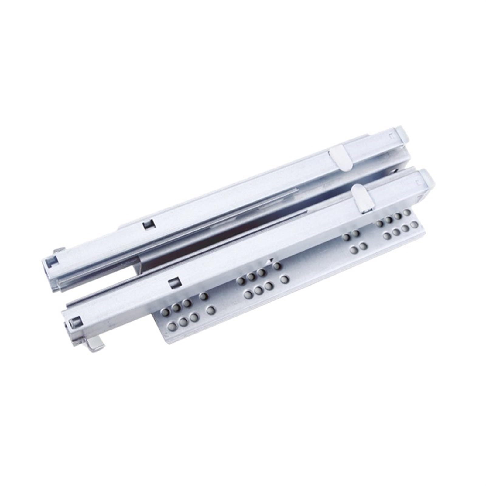 Coulisse de tiroir fermeture douce extension pli 3 acier zinc 12"