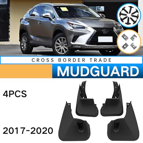 Salpicaduras de vehículos Lexus NX300H 2017-2020: accesorios de protección 5