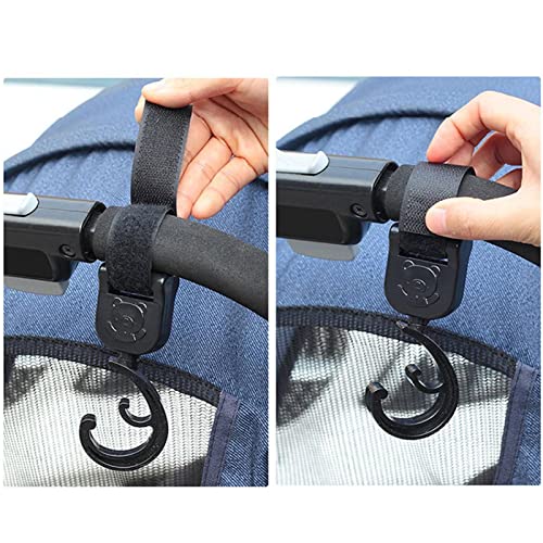 Gancho para bebê - Gancho para pendurar carrinho giratório - Clipes universais bebê com padrão urso