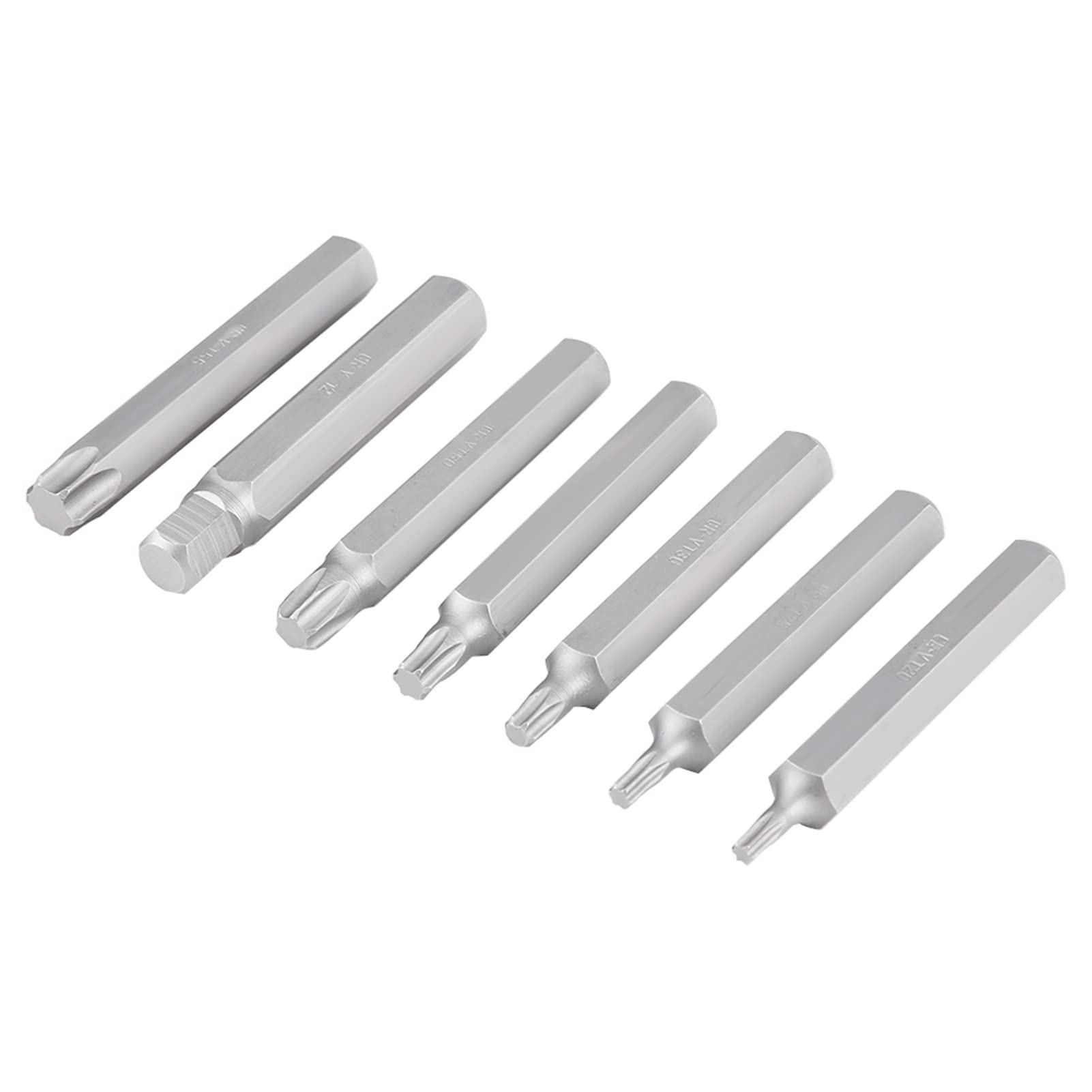 40 pezzi Set di Punte per Cacciavite, Set di 40 punte Torx Tx-Star Spline Hex Mechanics con adattatore per unità da 1/2", 3/8", esagonale set di chiavi a bussola e punte spline brugola