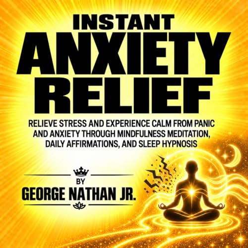 Diseño de la portada del título Instant Anxiety Relief