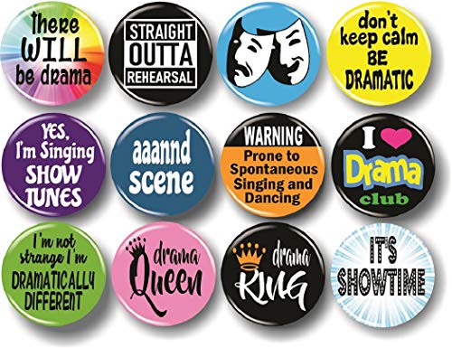 Drama Theatre Buttons
