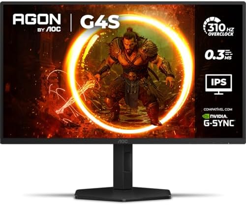 Monitor Gamer AOC AGON G4S 25" 310Hz 0.3ms HDR10 IPS Base Ajustáv...