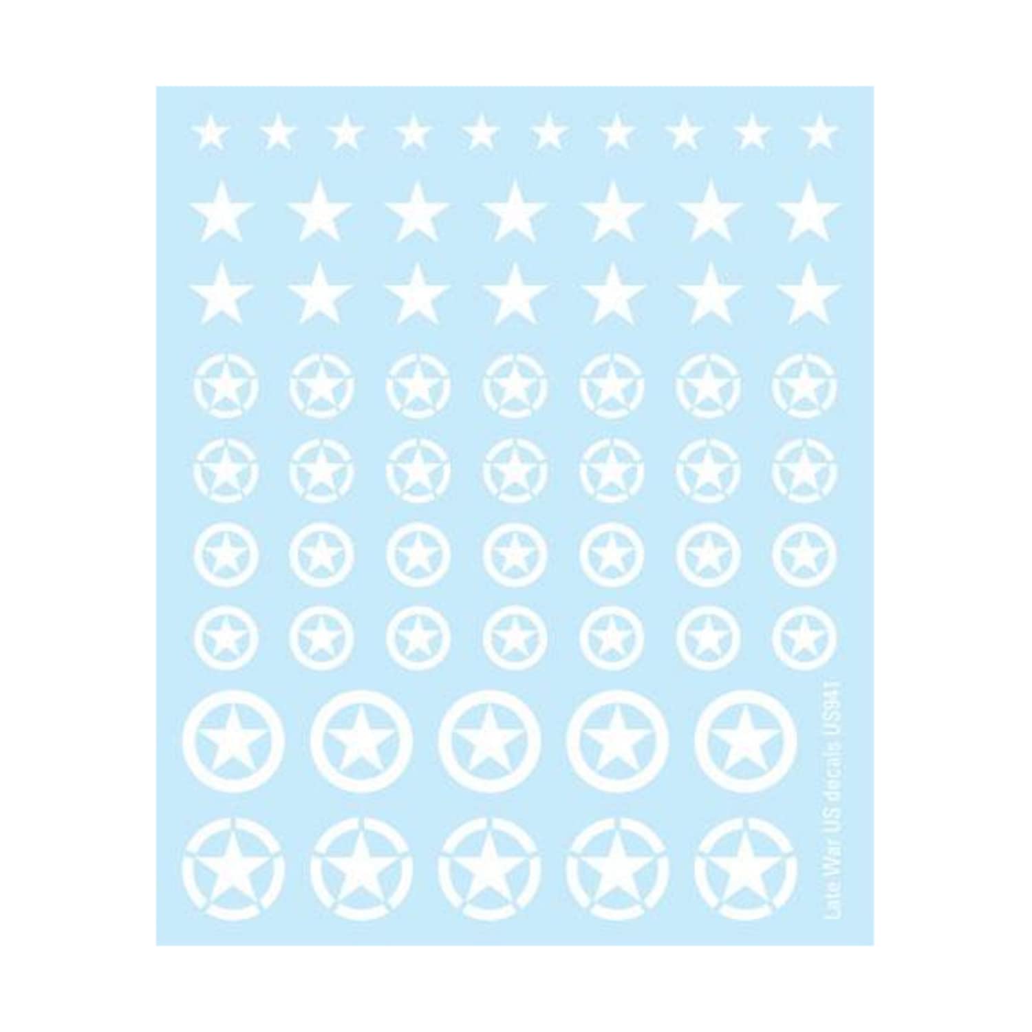 Flames Of War White Usa - American Decals