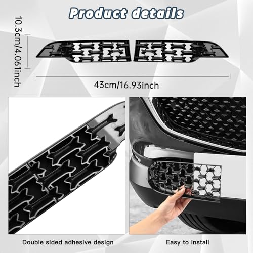 Image of 2023-2026 CX50 Front Grill Mesh Inserts Trims for 2026 Mazda CX-50 Accessories ABS Material Front Grille Guard Compatible with 2023 2024 2025 2026 Mazda CX50(2PCS /Sets)