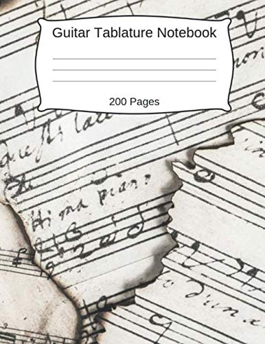 Guitar Tablature Notebook: 200 Pages