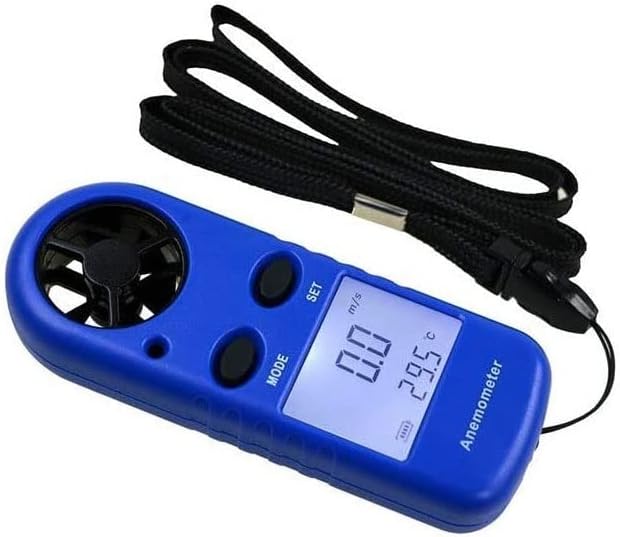 Digital Anemometer, Handheld Wind Speed Meter Gauge Air Volume Meter, Backlight Air Velocity Measurement Meter for Measuring Wind Speed