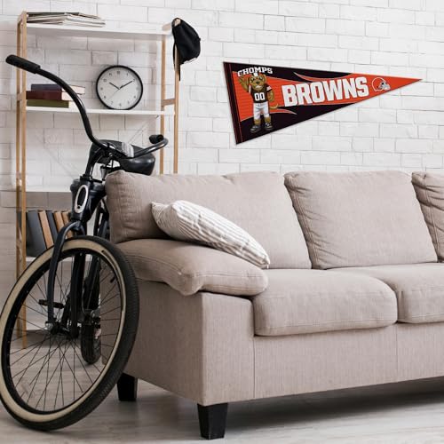 Image of Rico Industries NFL Football Mascot inch 12 inch x 30 inch Felt Wall Decor Pennant - Great for Home /Bed Room /Man Cave Decor