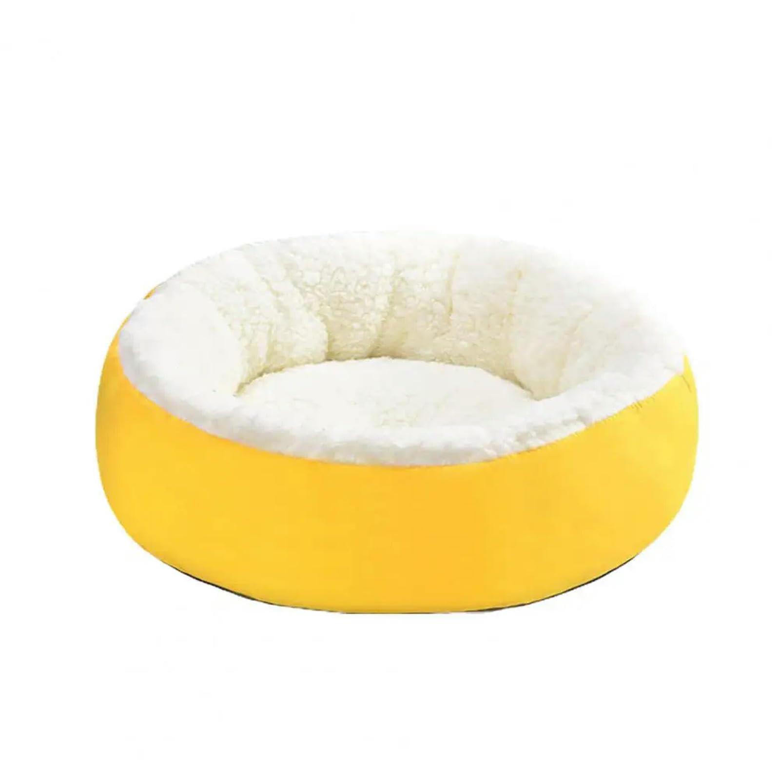 MdybF Letto per Cani Peluche Rotondo Cat House Caldo Confortevole Cat Bed Medium Piccolo Kennel Dog Divano Bed Pet Calming Dog Forniture da Letto Accessori