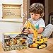 DOUBLE E Excavator Toys for Boys Remote Control Excavator 11 Channel 1:20 Construction Toys Tractor, RC Excavators Sandbox Digger Toys Gifts for Boys 4-12 Years