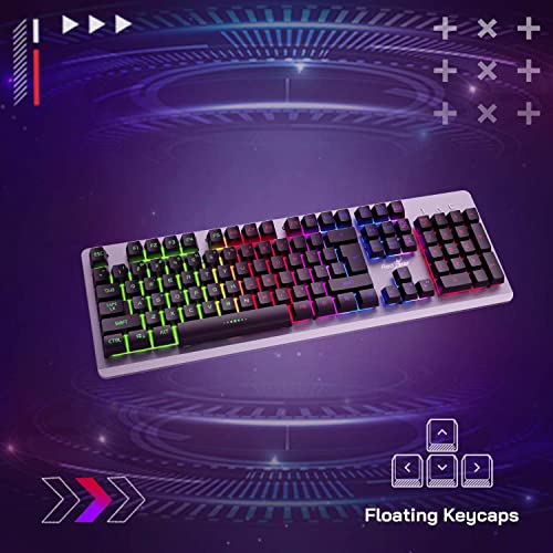 Image of Redgear GC-100 Keyboard and Mouse Set with 3 Mixed LEDs, Windows Keylock, Floating Keycaps, RGB Mode, Upto 3200 dpi and Gaming Grade Sensors, USB connectivity