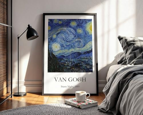 Waltractive Vincent Van Gogh Starry Night Painting Poster Wall Ar...