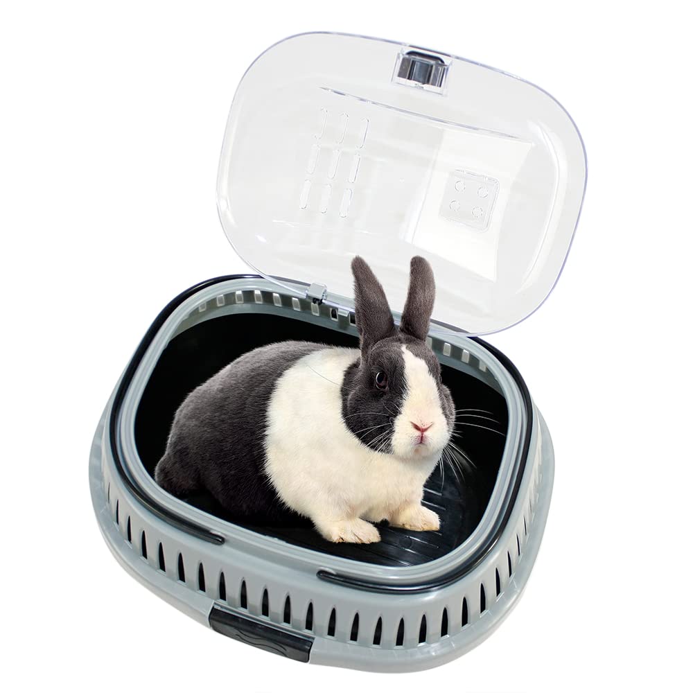 Transportador Mascotas pequeña Jaula para Hámster Roborowski Jaula para Hamster transportín Conejos pequeña Bebedero comedero (418)
