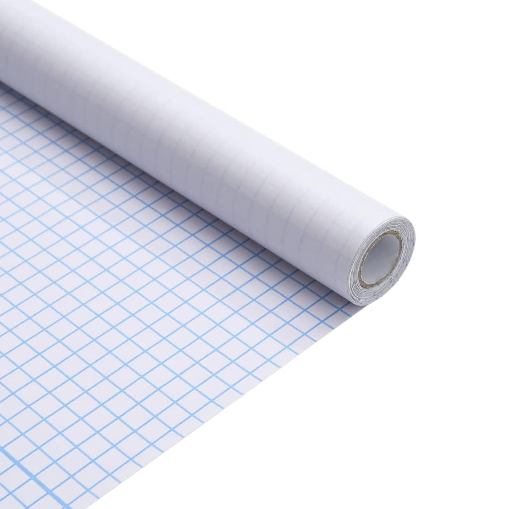 Lámina para ventana de PVC blanco mate, 60 x 500 cm, autoadhesiva, opaca, para baño, dormitorio, oficina, con protección UV y protección contra el calor, recortable