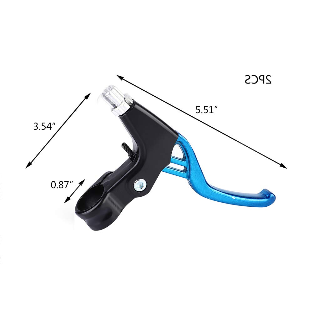GOTOTOP Brake Lever 1 Pair Brake Level Set Road Mountain Handle Clamp Alloy V-Brake with Aluminum Alloy Fixed Gear Brake Handles Suitable for Mountain Folding
