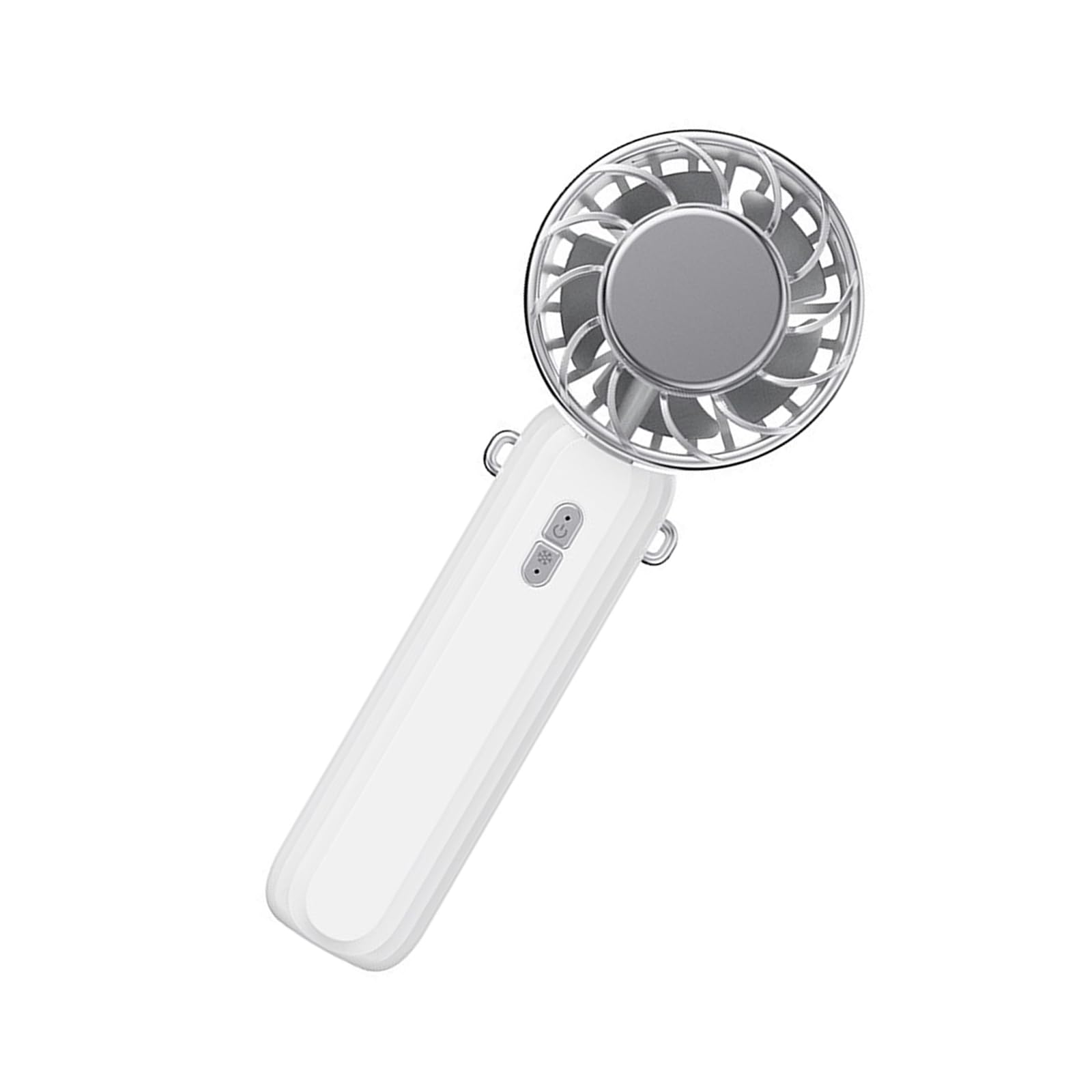Uqezagpa USB Rechargeable Handheld Adjustable Speed Fan Semiconductor Cooling Fan 2000mAh Battery Cooling Device with LED Screen