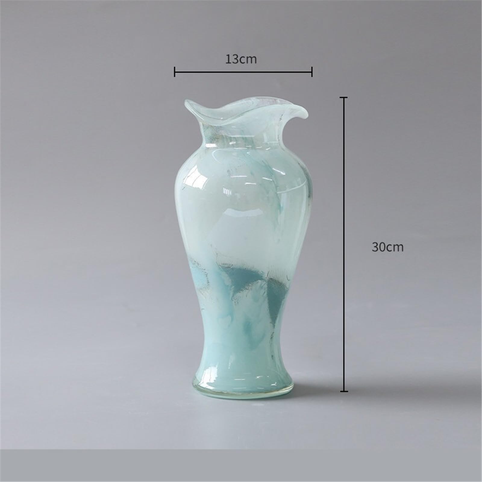 vasi per Arredamento Decorazione Vaso Antico in Vetro Blu