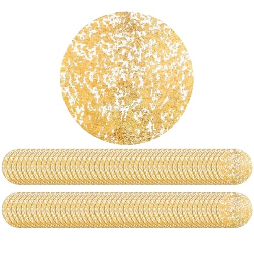 Salvamanteles de mesa | 100 piezas elegantes salvamanteles de boda, posavasos de papel dorado 33 cm para cocina, casa, cumpleaños, boda, restaurante, fiesta, reunión de eventos – Para cocina