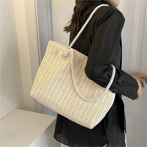Handmade Weave Straw Bag Style Shopper Tote Beach Handbags Popular Large Capacity Girls Straw Tote Bag4