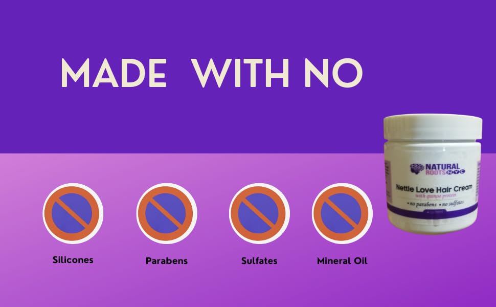 Miniatura 4 de Crema para el cabello, crema hidratante de ortiga, miel, proteína de quinua, tratamiento capilar para nutrición profunda, sin parabenos ni sulfatos,