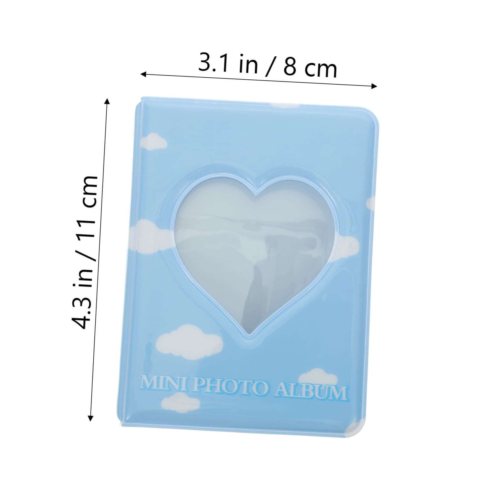 Unomor Mini Picture Album with Hollow Heart Design Lightweight Photo Storage for Travel present for Birthdays Valentine Day and Special Occasions Capacity