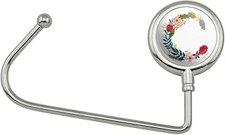 Letter C Floral Monogram Initial Purse Bag Hanger Holder Hook