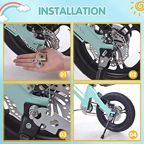 Leichten Kids Bike Kickstand For 12/14/16/18/20 Inch Wheel Children's Bicycle Single-Side Kick Stand Rear Mount Bikes Support Racks #TOP6